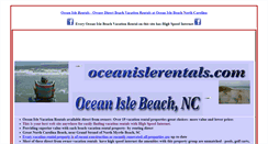 Desktop Screenshot of oceanislerentals.com