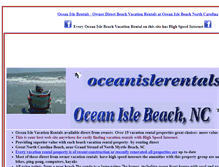 Tablet Screenshot of oceanislerentals.com